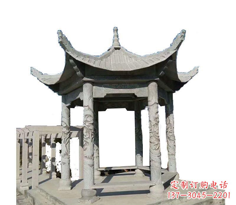 周口传统风格凉亭石雕