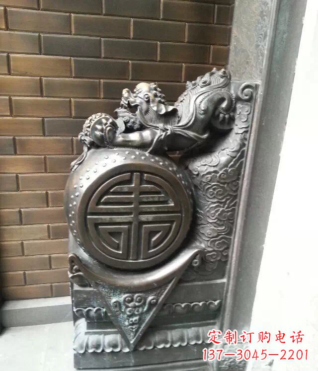 周口仿古门墩铜雕