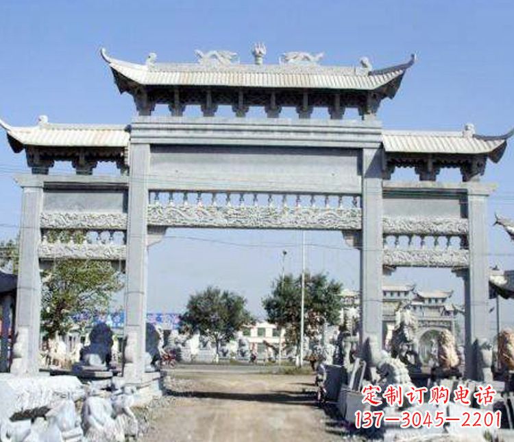 周口仿古牌坊石雕精美定制