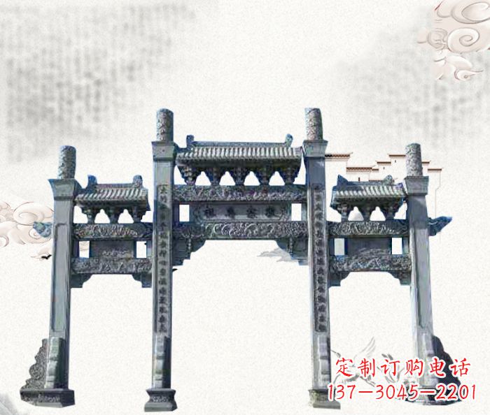 周口精美仿古牌坊雕塑