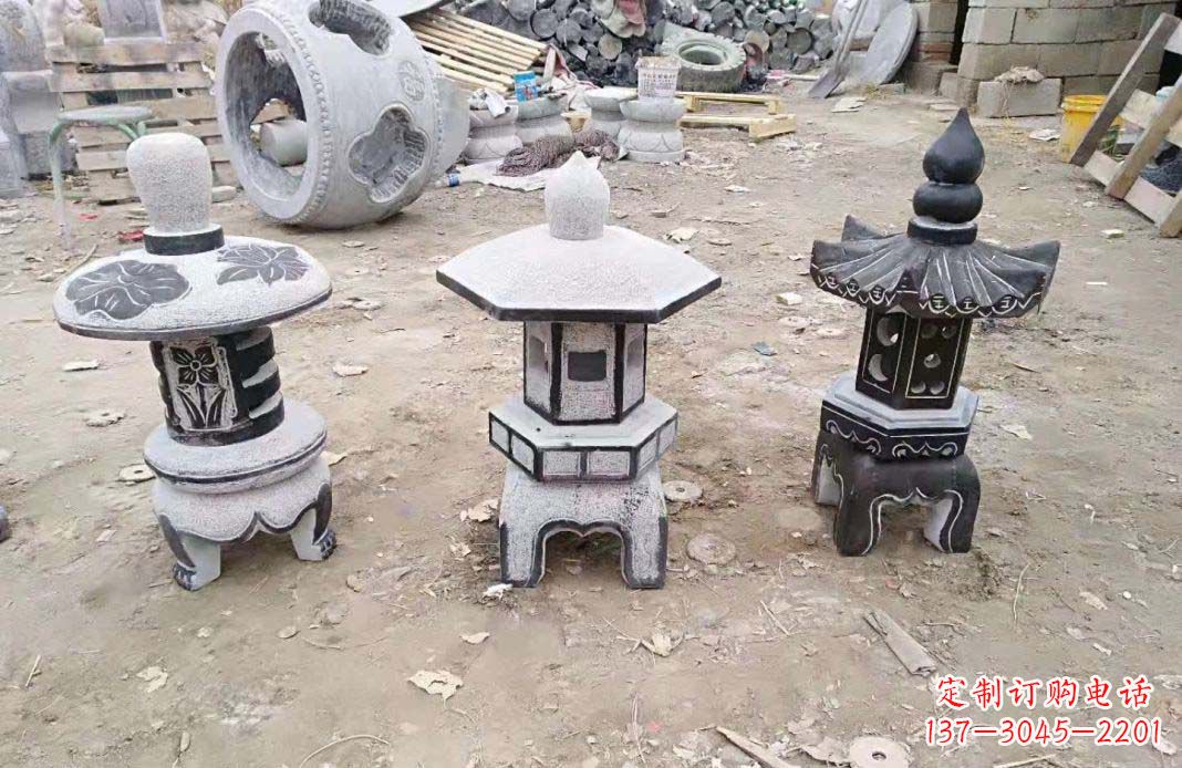 周口传统仿古石灯雕塑