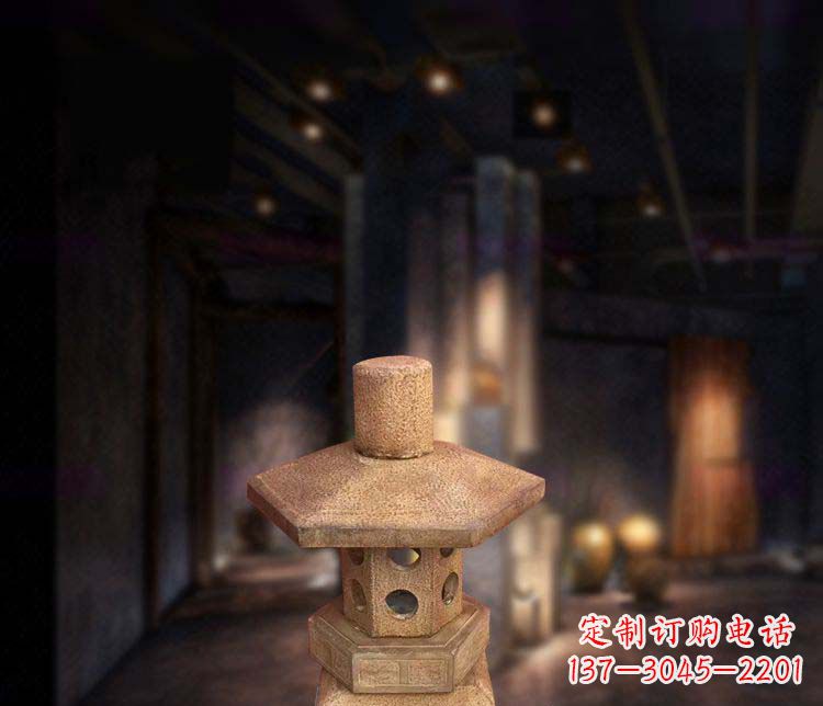 周口精美仿古石灯雕塑