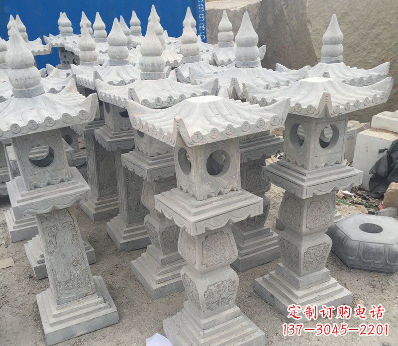 周口仿古石灯园林景观石雕
