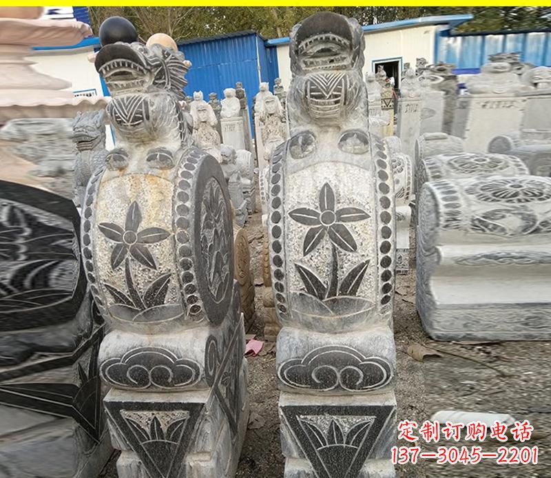 周口仿古石门墩雕塑,传承历史文化