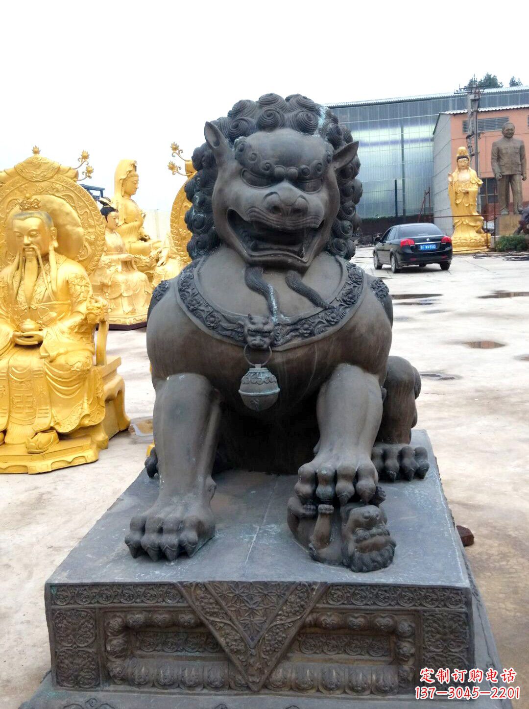 周口精美仿古铜狮子雕塑