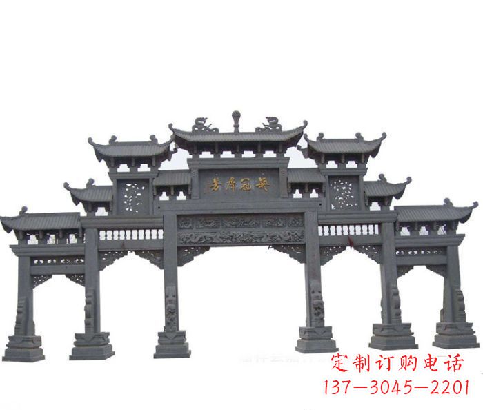 周口产品名称仿古牌坊石雕