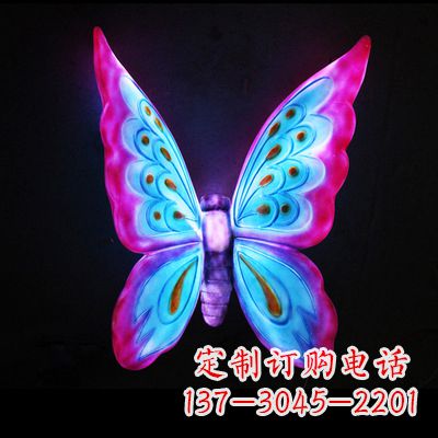 周口完美粉色蝴蝶雕塑