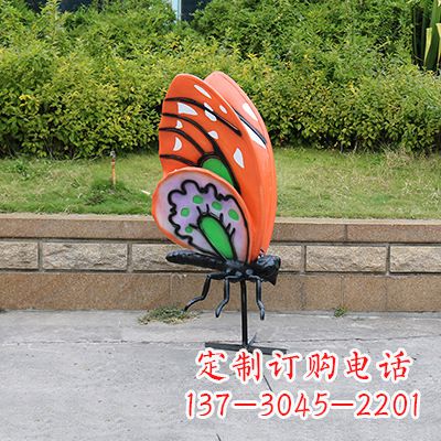 周口高端红色蝴蝶雕塑