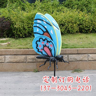 周口仿真蝴蝶_大号蓝色款116x75x160