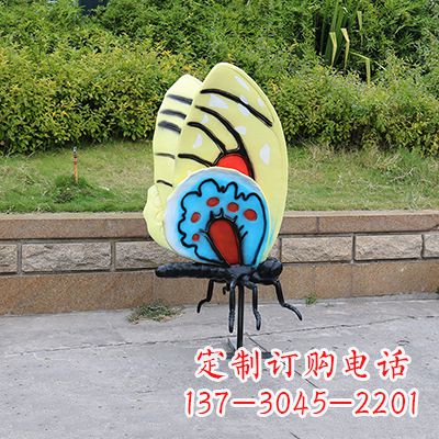周口仿真蝴蝶_大号黄色款116x75x160