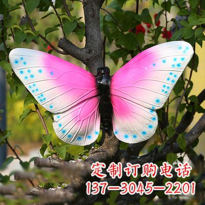 周口仿真蝴蝶_粉红色款40x42x13