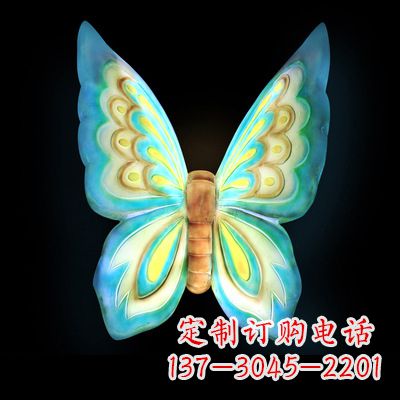 周口仿真蝴蝶_大号蓝色发光款73x50x30