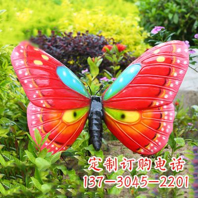 周口仿真蝴蝶_红色款35x65x42