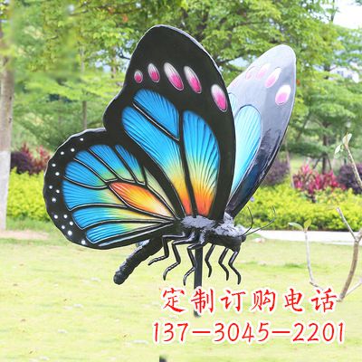 周口蓝蝴蝶雕塑-让你的室内空间焕发生机