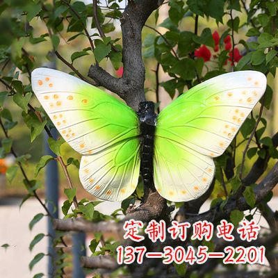 周口浅绿色蝴蝶雕塑