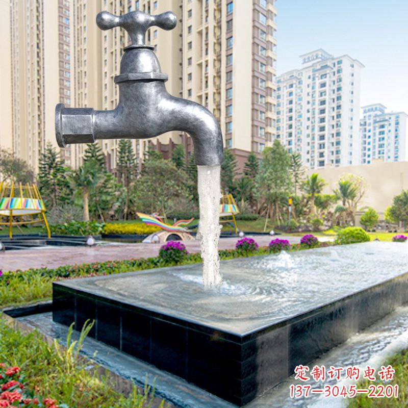 周口仿真水龙头流水喷泉雕塑