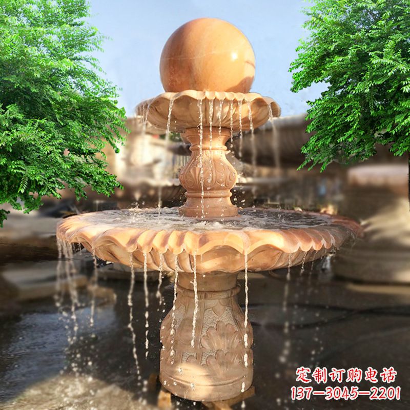 周口精致别致的风水球雕塑