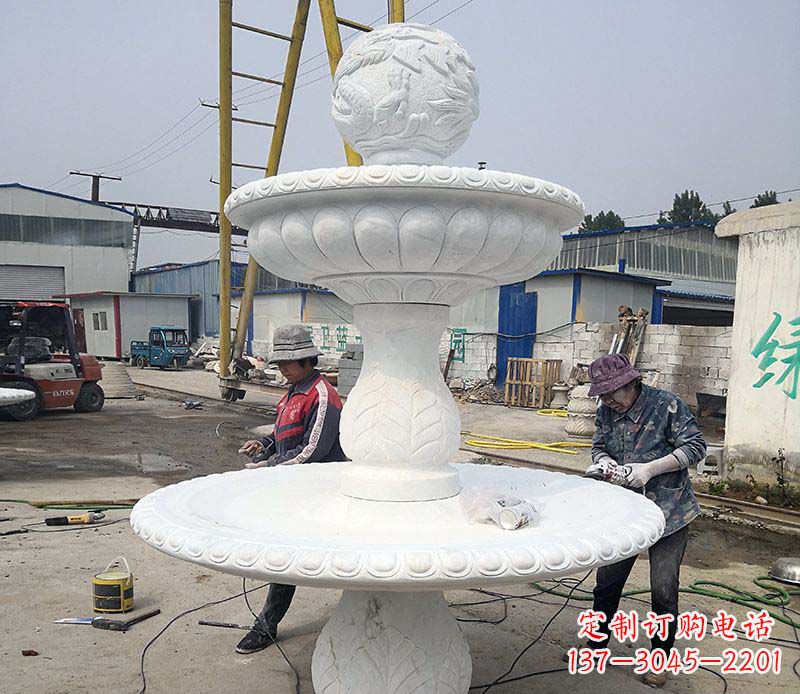 周口风水球喷泉石雕塑