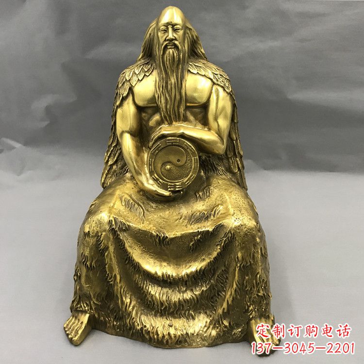 周口伏羲·神话传说铜雕塑