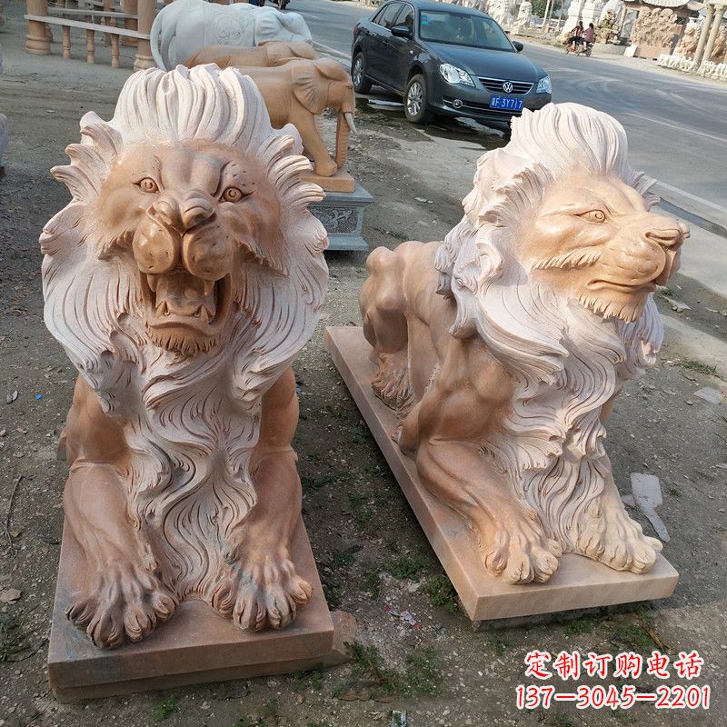 周口港币狮子爬狮雕塑——经典的海洋之神艺术