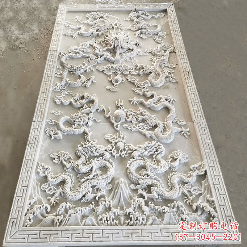 周口九龙壁装饰高浮雕雕塑