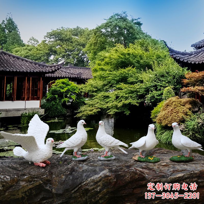 周口鸽子的雕塑