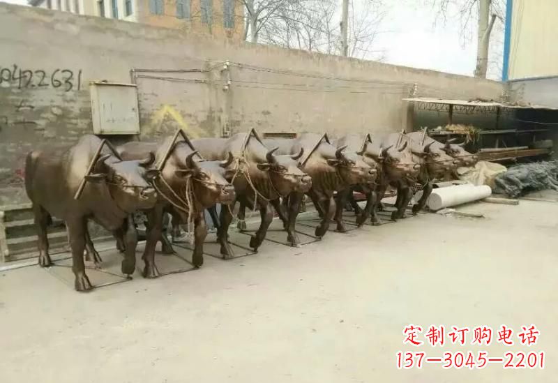 周口艺术之作,牛雕塑