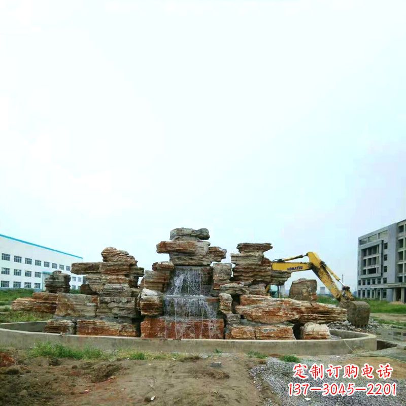 周口高雅精致的千层石假山雕塑