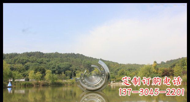 周口不锈钢圆环景观雕塑