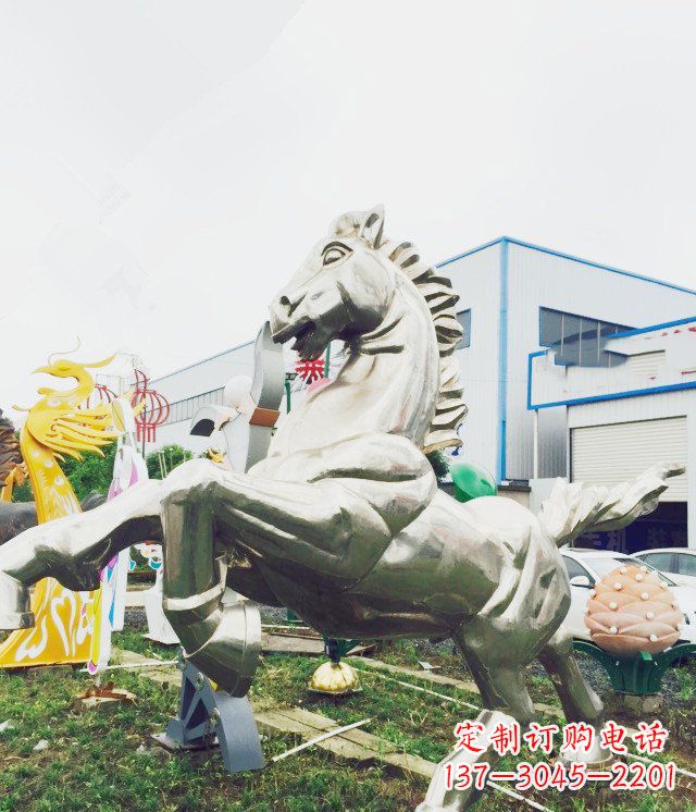 周口产品名称优雅的不锈钢雕塑——奔马