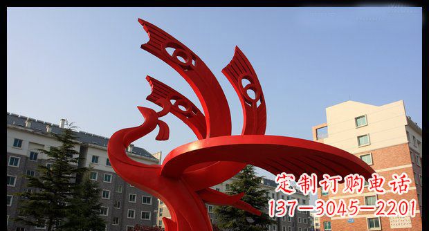 周口不锈钢凤凰雕塑