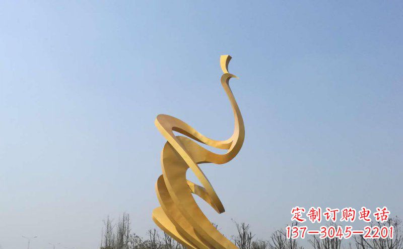 周口抽象凤凰不锈钢雕塑