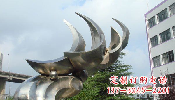 周口中领雕塑出品不锈钢海鸥雕塑