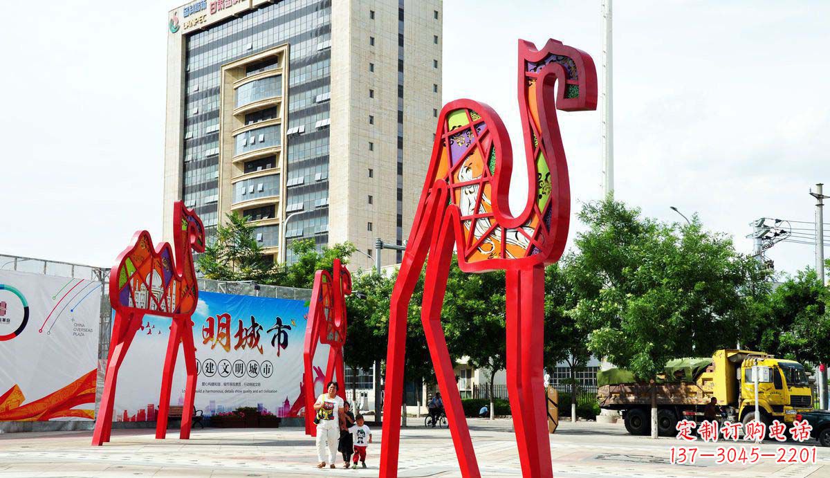 周口欣赏经典之美,拥有完美的高端骆驼雕塑