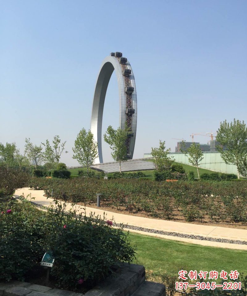 周口精美摩天轮不锈钢抽象雕塑
