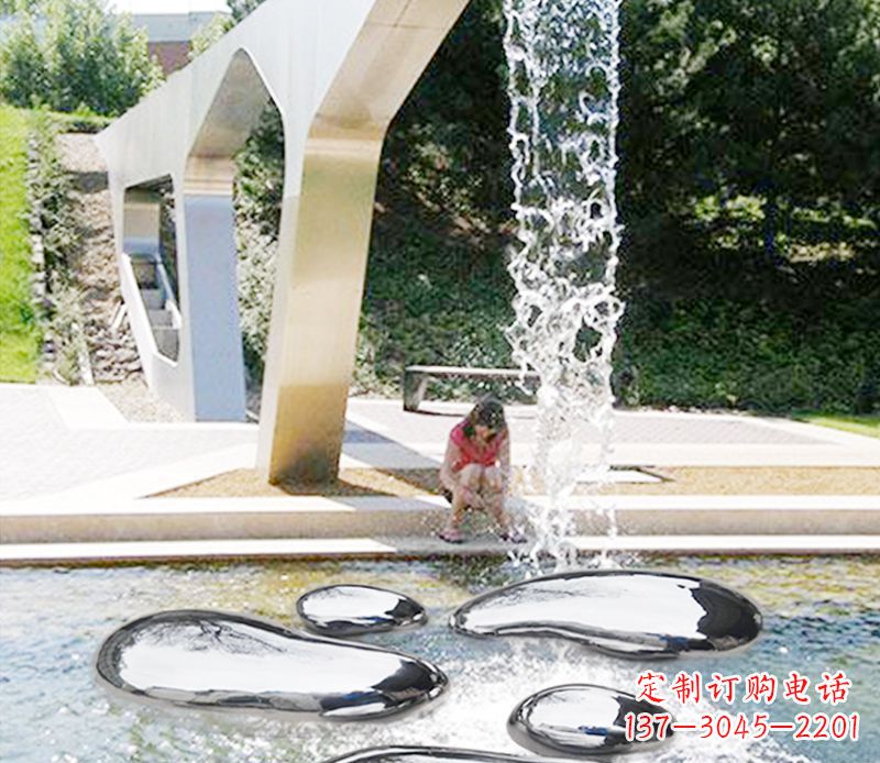 周口ONYX 不锈钢抽象水滴雕塑