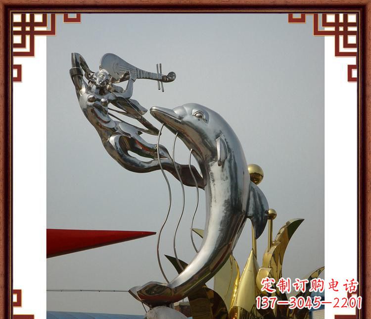 周口活力满满的海豚雕塑