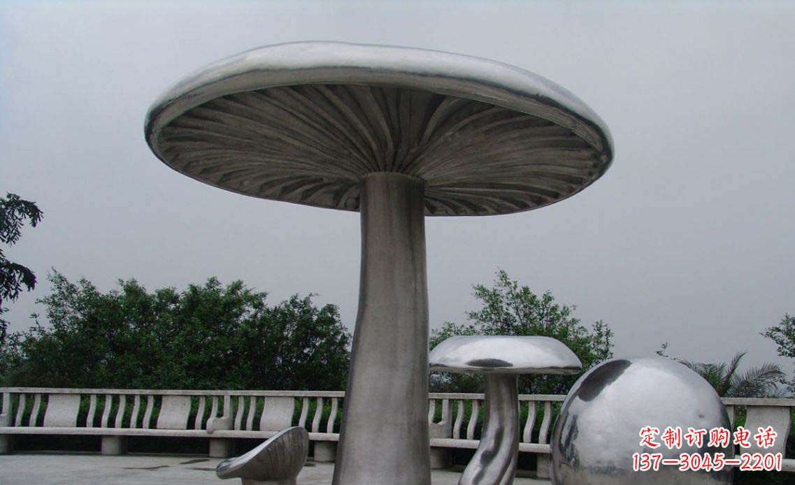 周口特色不锈钢凉亭雕塑