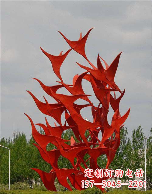 周口不锈钢天鹅雕塑,唤醒公园景观
