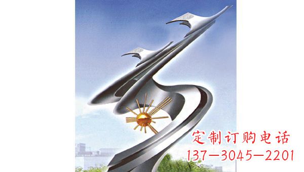 周口展翅飞翔伊甸园不锈钢翅膀雕塑