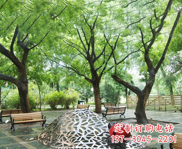 周口悠久活力-不锈钢瓢虫雕塑