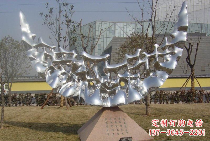 周口新款不锈钢月亮景观雕塑