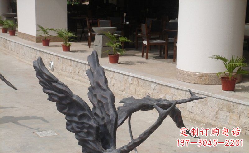 周口中领雕塑精美大雁铜雕