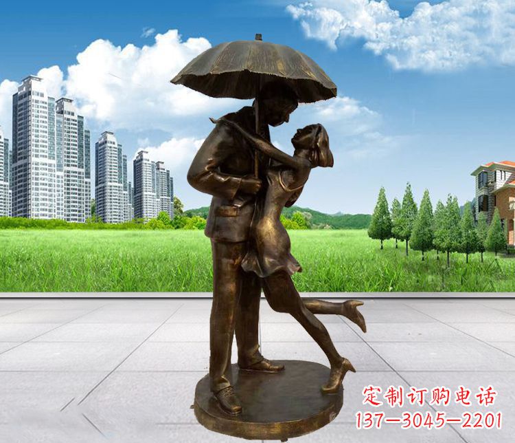 周口情侣铜雕,浪漫定制