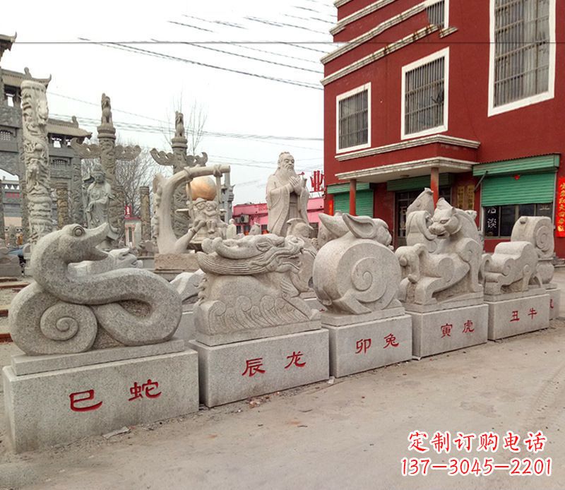 周口产品名称公园动物大理石雕塑