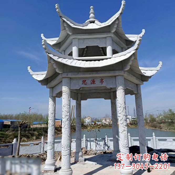 周口公园大理石凉亭