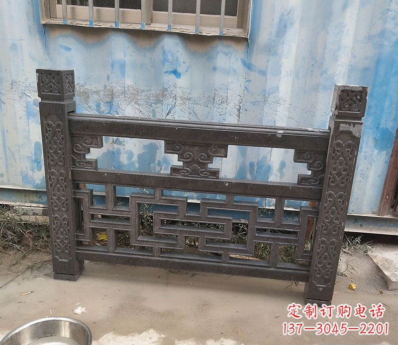 周口集乐馆大理石栏板雕塑