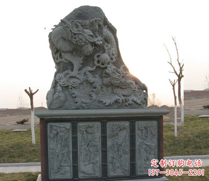 周口精美的大理石龙雕塑