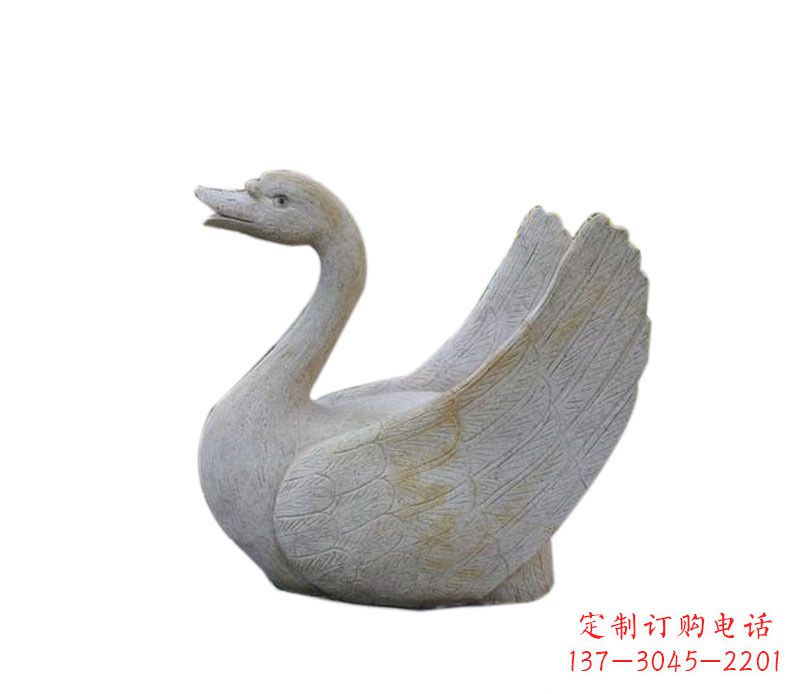 周口中领雕塑 | 天鹅石雕景观喷泉