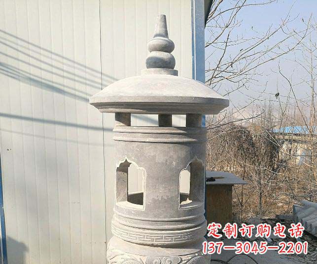 周口精美公园大理石石灯雕塑